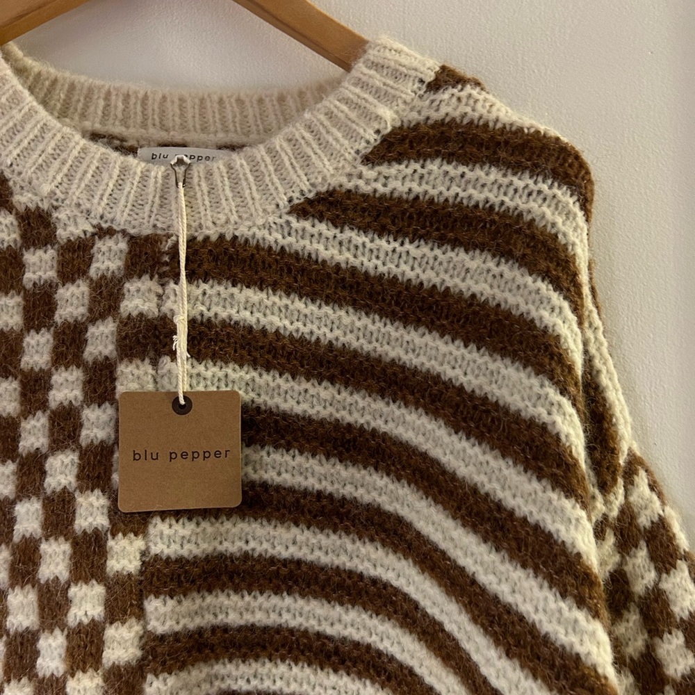 Blu Pepper chunky knit sweater